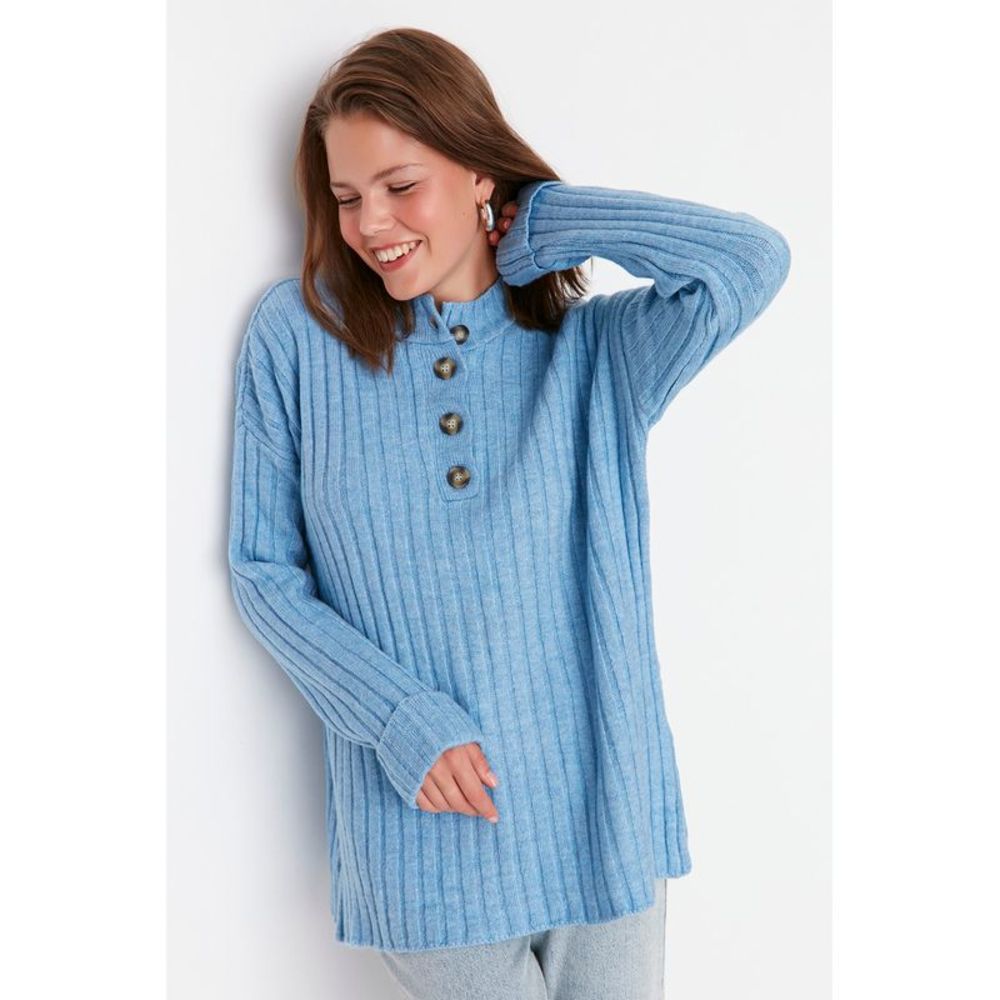 NWT Trendyol Relaxed fit Standing collar Knitwear